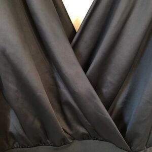 ZARA Satin Drape bodysuit S